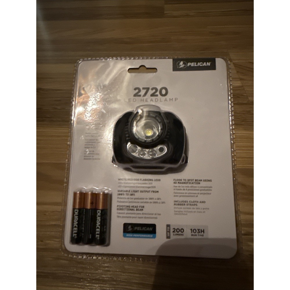 Pelican 2720  Compact Rotating Bezel Headlamp Flashlight 200 Lumens